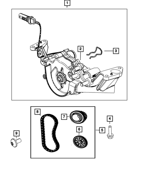 Engine Oiling, Oil Pan and Indicator (Dipstick) for 2025 Chrysler Pacifica #5