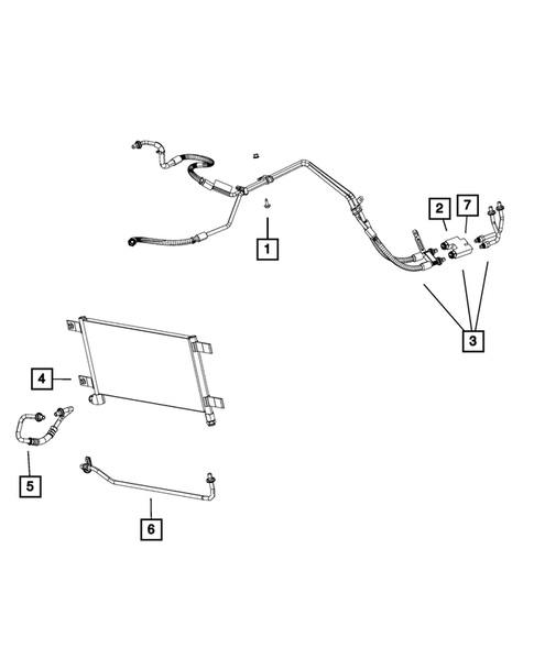 Transmission Oil Cooler, and Lines for 2016 Ram 3500 #4