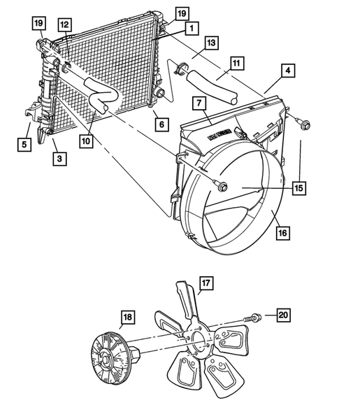 Radiator and Related Parts for 2006 Dodge Ram 2500 #0