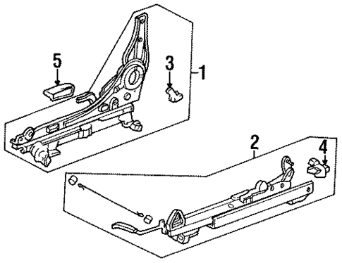 Tracks & Components for 1997 Honda Accord #1