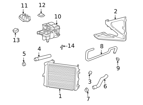 Radiator & Components for 1999 Porsche 911 #0