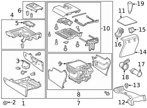 Console for 2018 Toyota Tundra #0