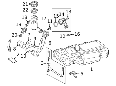 Fuel System Components for 2003 Dodge Sprinter 2500 #0
