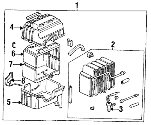 Condenser, Compressor & Lines for 1990 Acura Integra #2