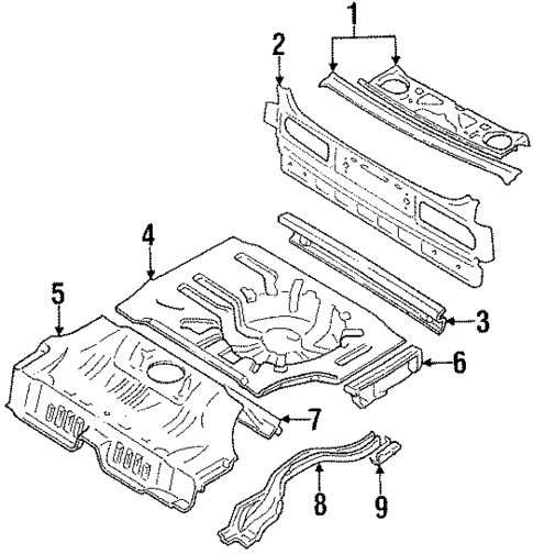 Rear Body for 1985 Nissan Maxima #1