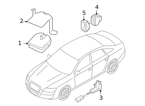 Anti-Theft Components for 2006 Audi A6 Quattro #0