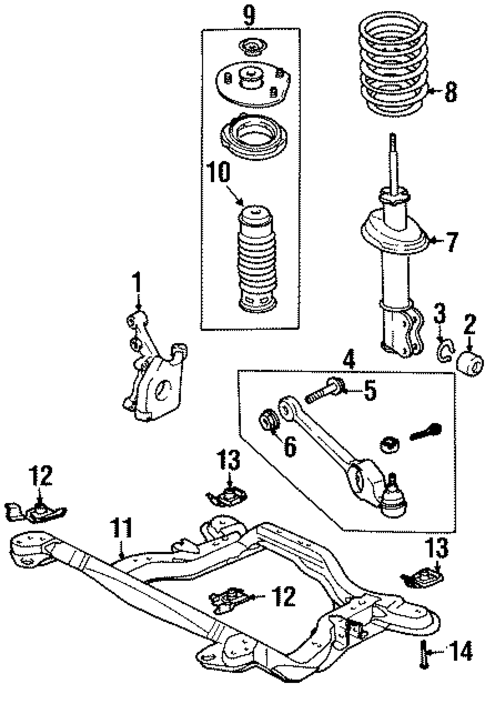 Suspension Components for 1999 Saturn SL2 #0
