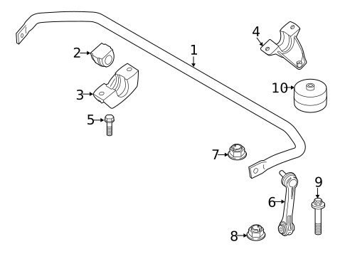 Stabilizer Bar & Components for 2024 BMW M850i xDrive Gran Coupe #1