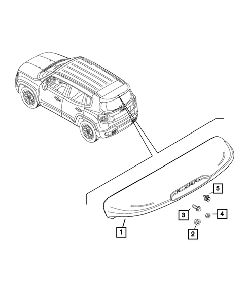 Moldings and Ornamentation for 2021 Jeep Renegade #1
