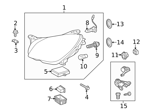 Bulbs - Chassis for 2011 Mercedes-Benz SL65 AMG #0