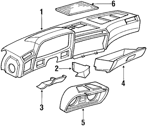 Instrument Panel for 1984 BMW 733i #0
