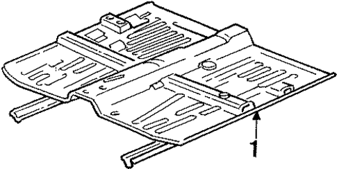 Floor for 1995 Honda Civic #0