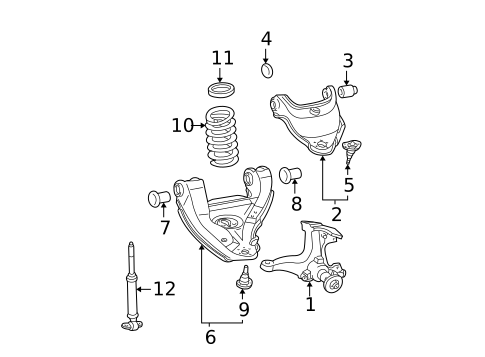 Shocks & Struts for 1995 GMC C1500 Pickup #1