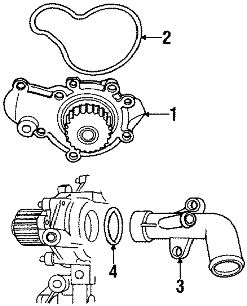 Water Pump for 1995 Dodge Neon #0