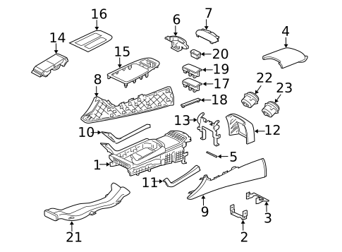Front Console for 2017 Jaguar XJR #0