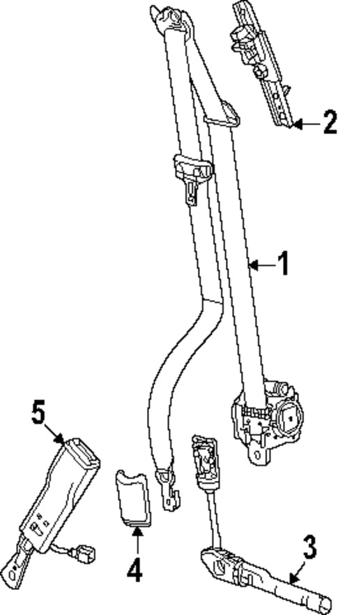 Front Seat Belts for 2025 Chevrolet Equinox EV #0