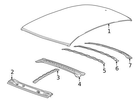 Roof & Components for 2017 Cadillac CT6 #0
