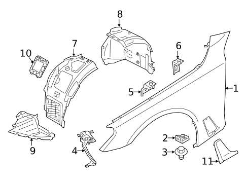 Exterior Trim - Fender for 2019 BMW 750i xDrive #0
