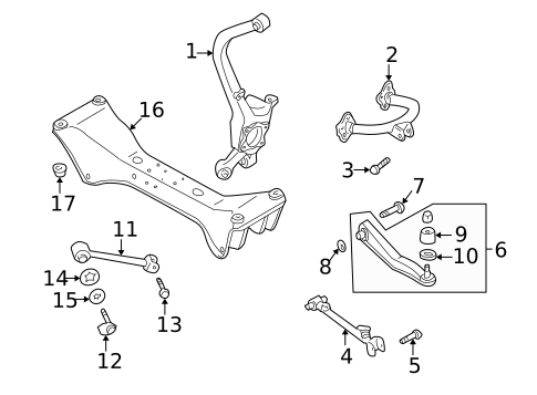 Rear Suspension for 2001 Mitsubishi Galant #1