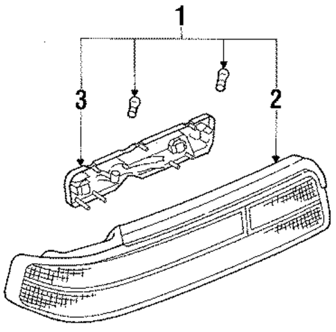 Combination Lamps for 1991 Nissan 240SX #1