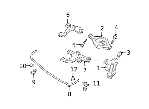 Stabilizer Bar & Components for 2009 INFINITI QX56 #0