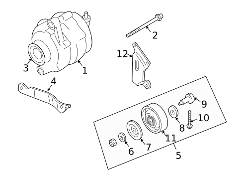 Alternator for 2006 INFINITI FX35 #0