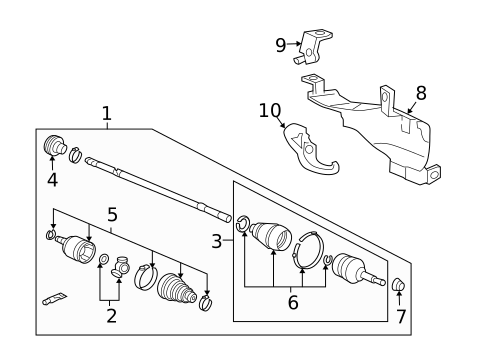 Drive Axles for 2007 Honda Accord #1