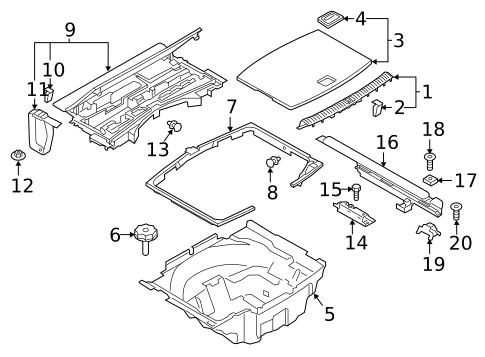 Interior Trim - Rear Body for 2025 Audi A4 allroad #1