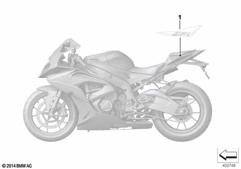 Stickers, Labels, Adhesive Film Strips for 2014 BMW-Motorrad S 1000 RR #6