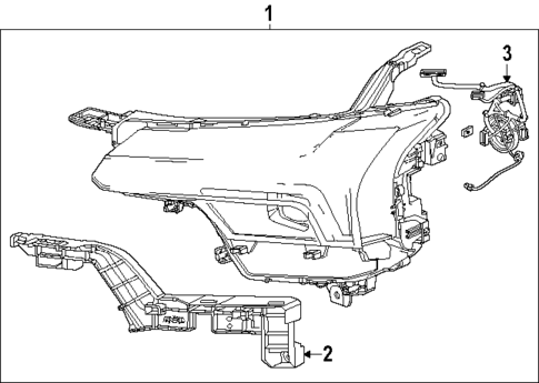 Headlamp Components for 2025 Chevrolet Blazer EV #0