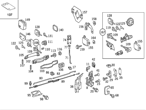 Locking System for 1993 Mercedes-Benz 400SEL #2