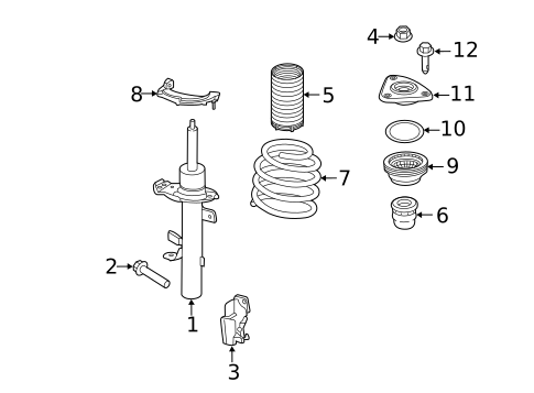 Shocks & Struts for 2018 Lincoln MKC #1
