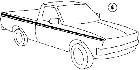 Stripe Tape for 1986 Dodge Power Ram 50 #7