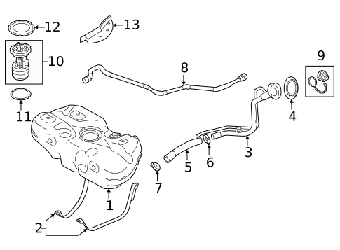 Fuel System Components for 2025 Nissan Versa #0