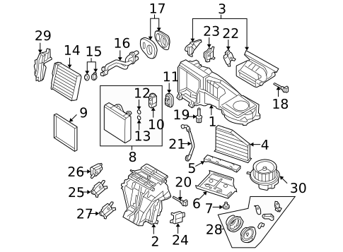 Evaporator & Heater Components for 2015 Volkswagen Golf #29