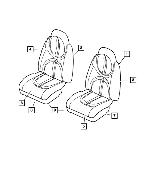 Front Seats for 2003 Dodge Durango #3