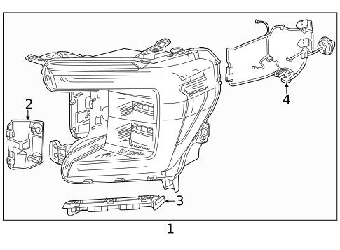 Headlamp Components for 2024 GMC Yukon #2