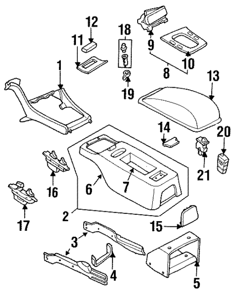 Console for 1993 INFINITI Q45 #0