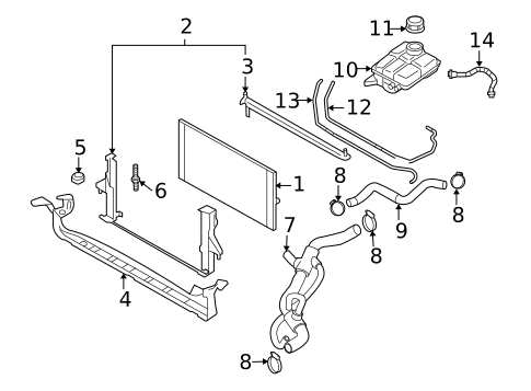 Radiator & Components for 2013 Volvo C30 #0