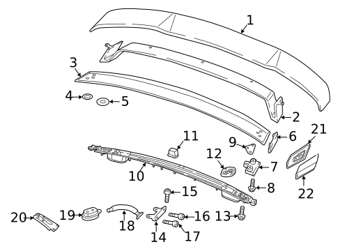 Spoiler for 2018 Audi TT RS Quattro #0