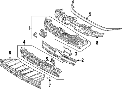 Grille & Components for 2025 Lexus TX550h+ #0