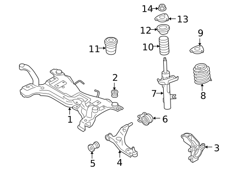 Suspension Components for 2008 Volvo V50 #0