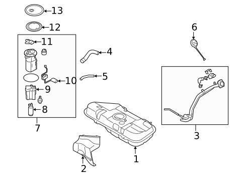Fuel System Components for 2017 Kia Forte5 #2