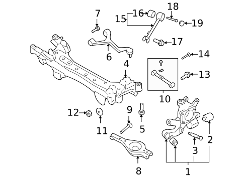 Rear Suspension for 2006 Hyundai Sonata #1