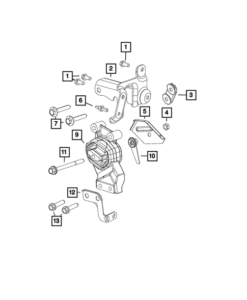 Engine Mounting for 2022 Ram 1500 #8