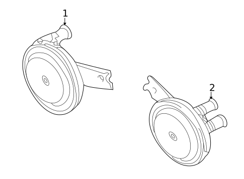 Horn for 2010 Mitsubishi Endeavor #0
