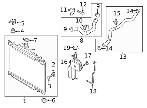 Radiator & Components for 2021 Mazda CX-3 #0