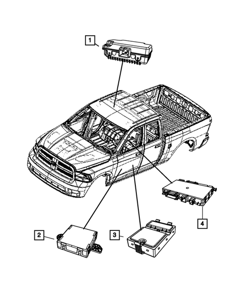 Keys, Modules and Engine Controllers for 2012 Ram 3500 #7