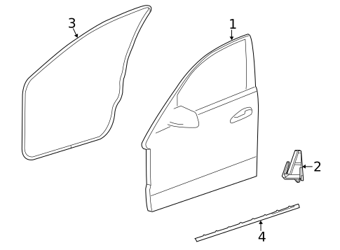 Door & Components for 2014 Mercedes-Benz E63 AMG #0
