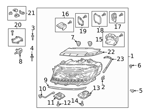 Headlamp Components for 2019 Volkswagen Tiguan #0